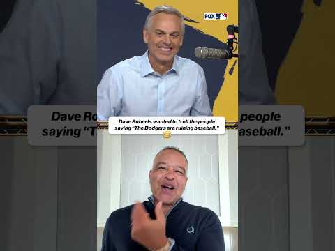 Dave Roberts explaining how he wanted to troll the fans 🤣 #dodgers