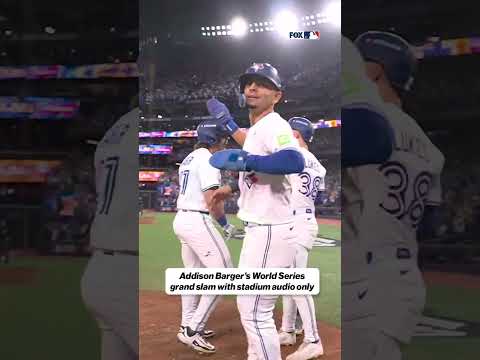 Addison Barger Grand Slam – Stadium Sound 🔊😍 #barger #grandslam #worldseries #bluejays