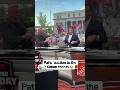 The crowd started chanting for Saban after he said he was on the Vandy bandwagon ⚓️