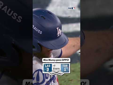 MAX MUNCY EXTENDS THE DODGERS LEAD #mlb #dodgers #worldseries