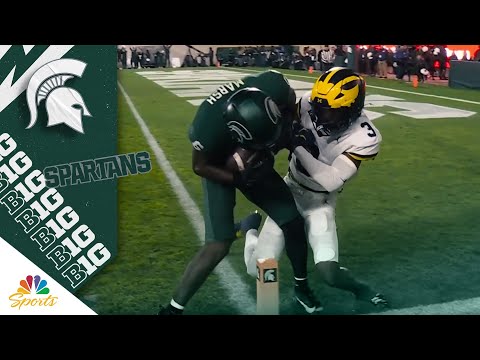 Michigan State’s Nick Marsh sets up Brandon Tullis’ touchdown vs. Michigan | Big Ten on NBC