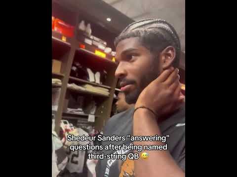 Shedeur’s ‘reaction’ to being named 3rd-string QB 😅 (via ESPNCleveland)