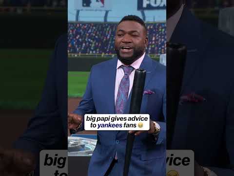 Big Papi gives advice to Yankees fans 🤣 #MLB #MLBonFOX #Playoffs #Yankees