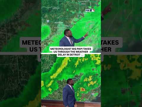 Big Papi takes over as meteorologist! 🤣 🌧️ #MLB #Playoffs #ALDS #MLBonFOX