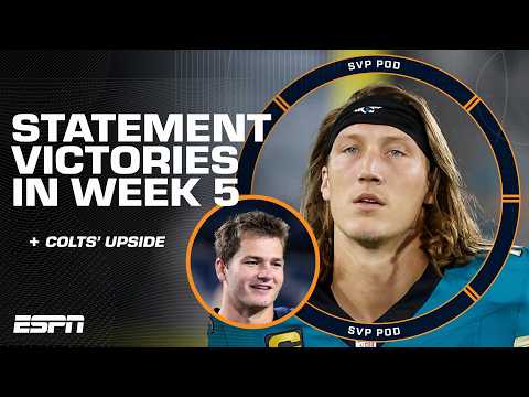 NFL Week 5 RECAP: Broncos, Jaguars & Patriots make STATEMENTS + Colts’ HIGH Upside 👀 | SVPod