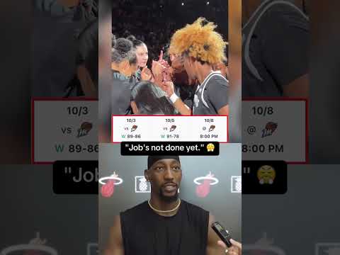 Bam Adebayo is locked in on A’ja and the Aces for the WNBA Finals🔥 (via @Miamiheat/TT)