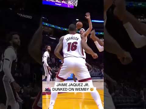 Jaime Jaquez Jr. dunked on Victory Wembanyama 😳