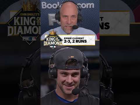 Ernie Clement is John Smoltz’s King of the Diamond! 👑💎 #bluejays #mlb #ernieclement #baseball