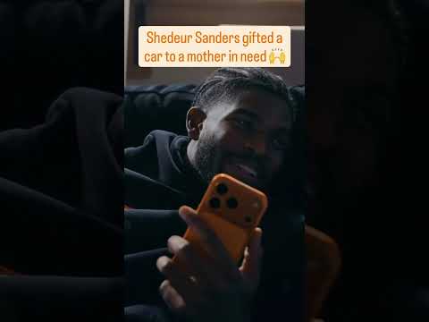 Her reaction is amazing 🥹👏 (via Shedeur Sanders)