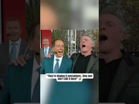 Saban got in on the singing 🎵