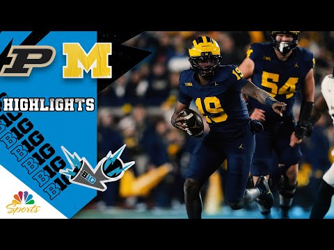 Purdue Boilermakers vs. Michigan Wolverines | COLLEGE FOOTBALL HIGHLIGHTS | 11/1/2025 | NBC Sports