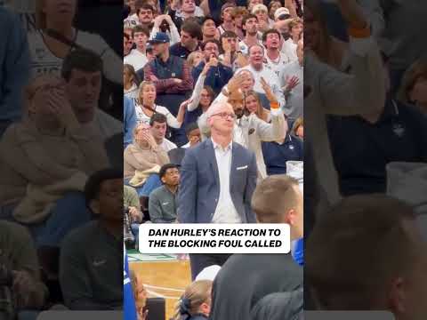 Dan Hurley didn’t think TWICE about this foul call 😂 #foul #basketball #uconn #collegebasketball