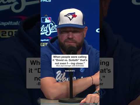 Blue Jays manager John Schneider after falling short in the World Series #mlb #bluejays