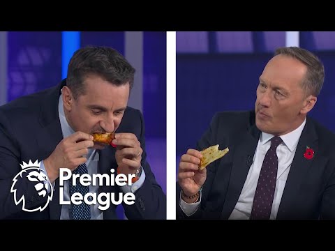 ‘Clam pizza?!’: Gary Neville, Lee Dixon try different American foods | Premier League | NBC Sports