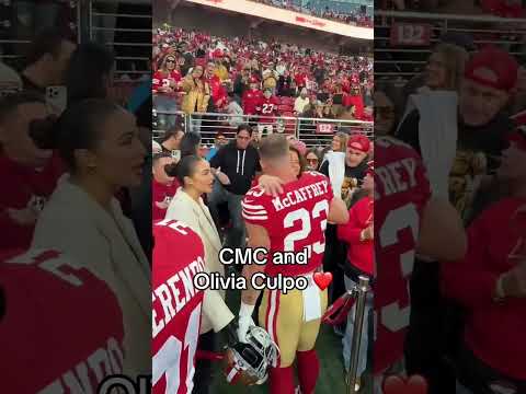Christian McCaffrey takes a moment with his family before the 49ers game ❤️