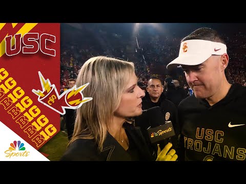 Lincoln Riley after beating rival UCLA: ‘Future is really, really bright at USC’ | Big Ten on NBC