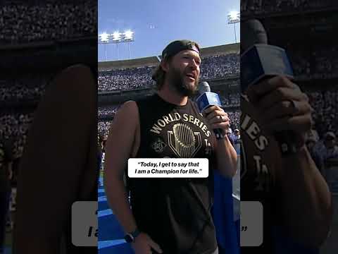 Clayton Kershaw: Champion for life 💙#mlb #baseball #Dodgers #worldseries