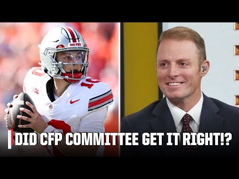 REACTION to first 2025 CFP Rankings 👀 ‘I HAVE NO ISSUES!’ – Greg McElroy | ESPN College Football