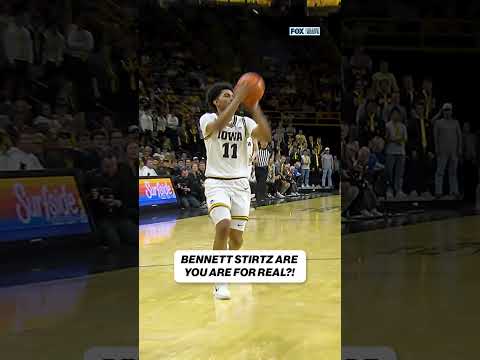 Bennett Stirtz with the TOUGH OOP 😤 #Iowa #Basketball #CollegeBasketball