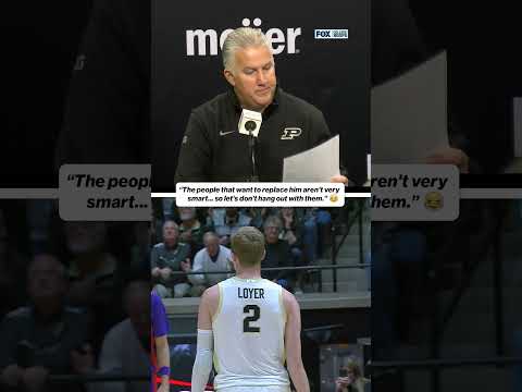 Matt Painter called out Fletcher Loyer haters after dropping 30 points 👀 #Purdue #PurdueBasketball