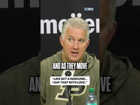 Matt Painter just wants his guards to get a rebound 😂 #basketball #cbb #purdue