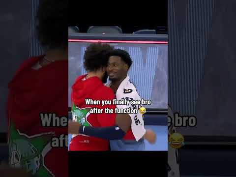 When you finally see bro after the function ๐