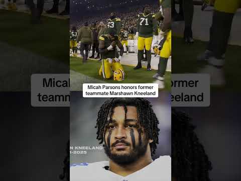 Micah Parsons honors Marshawn Kneeland ❤️ (via NFL/TT)