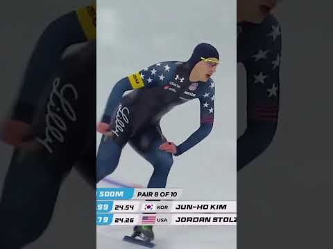 Jordan Stolz Is SPEED ON ICE⛸️😱🥇