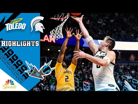 Toledo vs. No. 9 Michigan State | COLLEGE BASKETBALL HIGHLIGHTS | 12/16/25 | NBC Sports