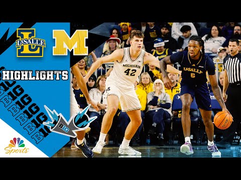 La Salle vs. No. 2 Michigan | COLLEGE BASKETBALL HIGHLIGHTS | 12/21/25 | NBC Sports