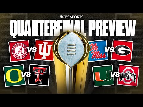 College Football Playoff Quarterfinal PREVIEW: Ranking EVERY matchup 👀