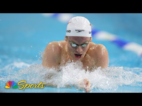 Leon Marchand POWERS past Van Mathias in 100m breaststroke win at US Open | NBC Sports