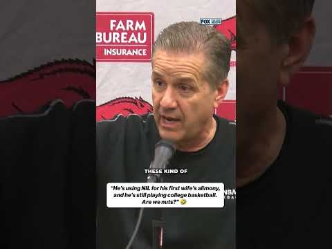 John Calipari comments on the state of NIL 🤔 #nil #basketball #cbb #arkansas