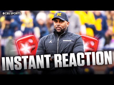Michigan FIRES football coach Sherrone Moore 🚨 | INSTANT REACTION