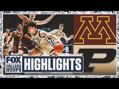 Minnesota Golden Gophers vs. No. 6 Purdue Boilermakers Highlights | FOX College Hoops