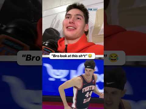 Zvonimir Ivisic & Andrej Stojakovic crashed David Mirkovic’s postgame interview 😂 #OhioState