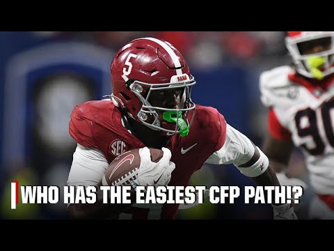 Texas A&M? Alabama?! Which CFP team has the EASIEST PATH to the Natty? 😮 (📍 @ATT) | Playoff Picture