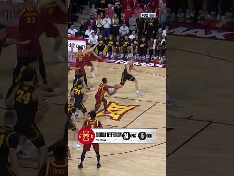 Joshua Jefferson was on FIRE tonight in Ames 🔥🙌 #IowaState #Basketball #Cyclones
