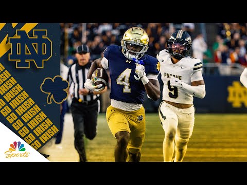 Highlights: Jeremiyah Love races to New York in phenomenal 2025 season | Notre Dame on NBC Sports