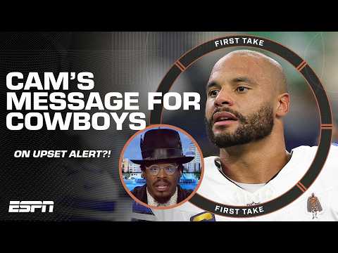 ‘YOU GONE BE IN TURKS & CAICOS’ 🌴 Cam Newton WARNS Cowboys what’s at stake vs. Vikings | First Take