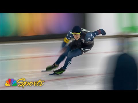 Jordan Stolz sets ANOTHER track record en route to 500m gold in Hamar, Norway | NBC Sports
