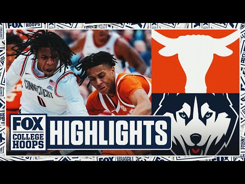 Texas Longhorns vs. No. 5 UConn Huskies Highlights | FOX College Hoops
