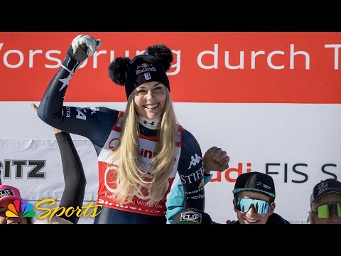 Lindsey Vonn blazes to second place finish in St. Moritz downhill, continuing unbelievable comeback