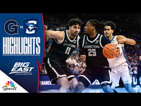 Georgetown vs. Creighton | COLLEGE BASKETBALL HIGHLIGHTS | 1/13/26 | NBC Sports