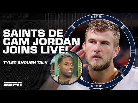 Cam Jordan COMMENDS his young Saints QB Tyler Shough 🗣️ ‘He can EXCITE you!’ | Get Up