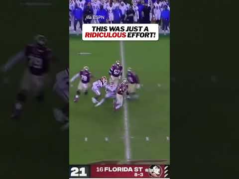 Some insane moves by the former FSU QB #collegefootball