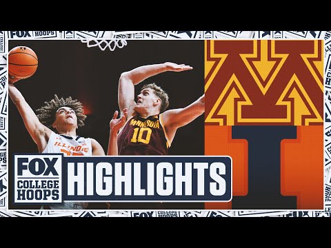 No. 13 Illinois Fighting Illini vs. Minnesota Golden Gophers Highlights 🏀 FOX College Hoops