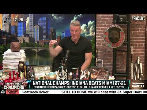 HOO-HOO-HOO-HOOSIERS! The Pat McAfee Show reacts to the Indiana Hoosiers’ National Championship 🏆
