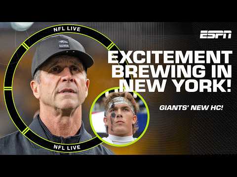 John Harbaugh’s plan for the New York Giants: ‘You build your team around a QB!’ | NFL Live