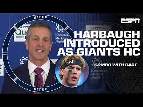 Will John Harbaugh be the Mike Vrabel to Jaxson Dart’s Drake Maye? 👀 GIANTS ON THE RISE 📈 | Get Up